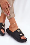 Жіночі Пінні Сандалі З Прищепками Чорні Vinceza 76055