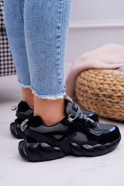 Жіноче спортивне взуття Big Star by Daniel Lopez Black Grey FF274A553