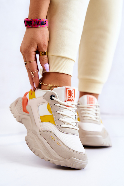 Жіноче спортивне взуття Big Star JJ274A411 біло-бежевий