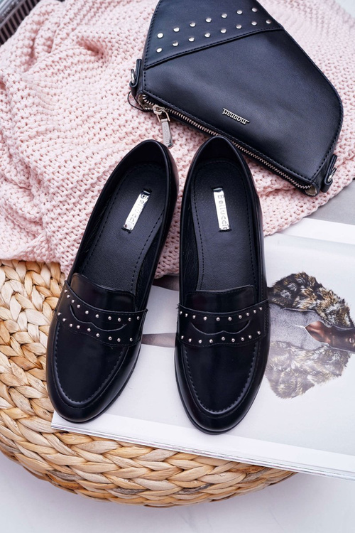 Жіночі лофери Mokassins Lords Black Tenes