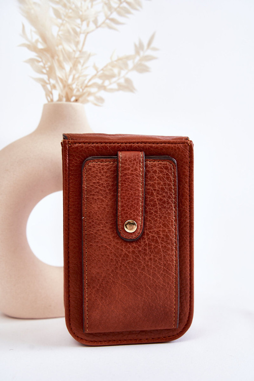 Гаманець маленький з орнаментом Неліс коричневий