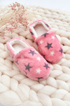 Дитячі утеплені тапочки зі зірками рожевого кольору Meyra