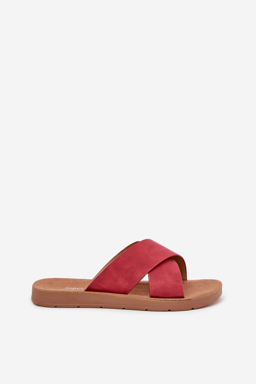 Жіночі Сандалі З Еко Шкіри Бордо Lorana