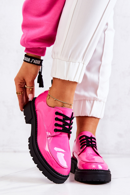 Лаковані туфлі на шнурівці La.Fi Pink Joselin