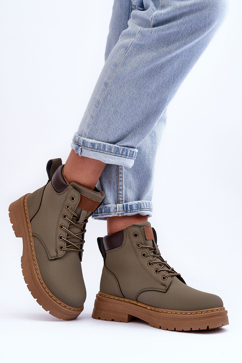 Жіночі черевики Trapper на флісовій підкладці Green Corbin