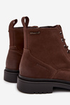 Чоловічі замшеві теплі ботильйони на блискавці Big Star OO174229 Коричневий