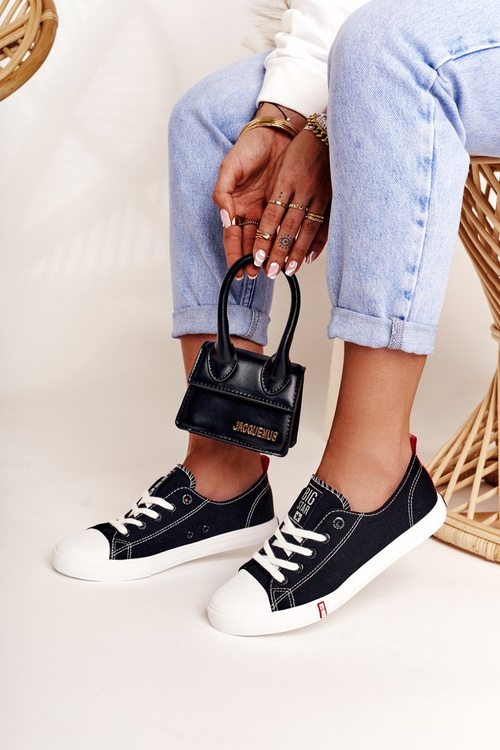 Жіночі кросівки Big Star FF274085 чорно-червоні