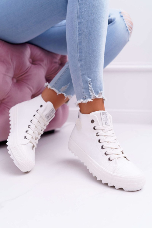 Жіночі кросівки Big Star High Warmed White EE274111
