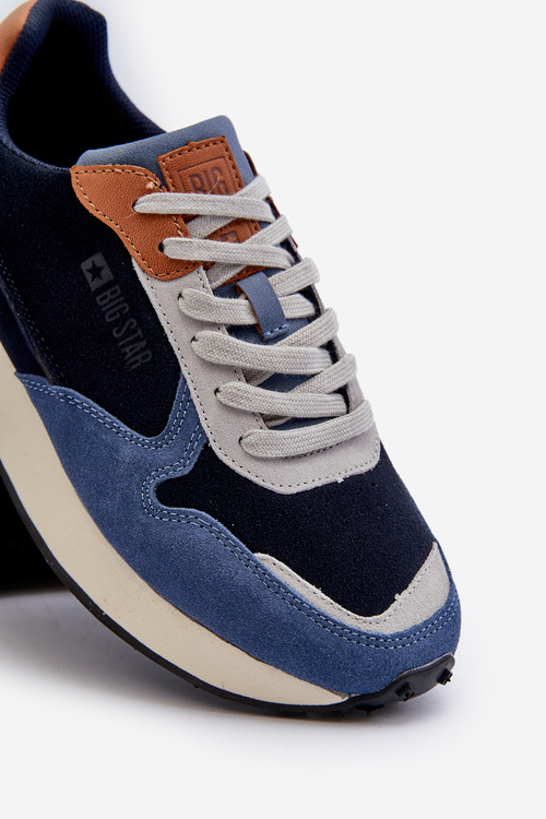 Чоловічі кросівки з системою Memory Foam Big Star NN174356 Темно-синій