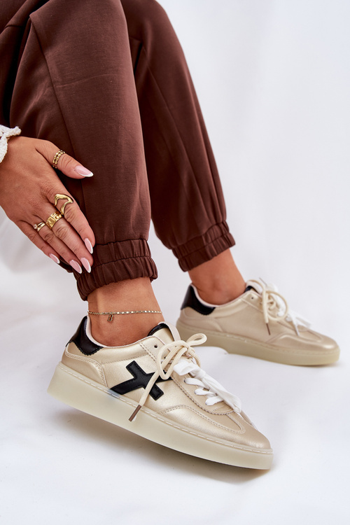 Низьке Жіноче Спортивне Взуття Золоте Зелевас