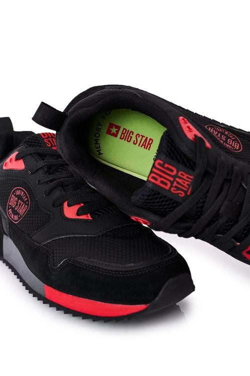 Чоловіче спортивне взуття Memory Foam Big Star HH174241 Чорний