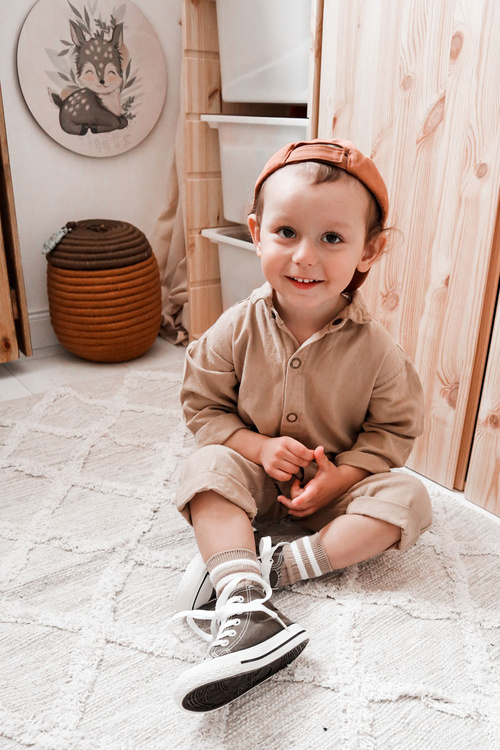 Дитячі високі кросівки хакі Filemon