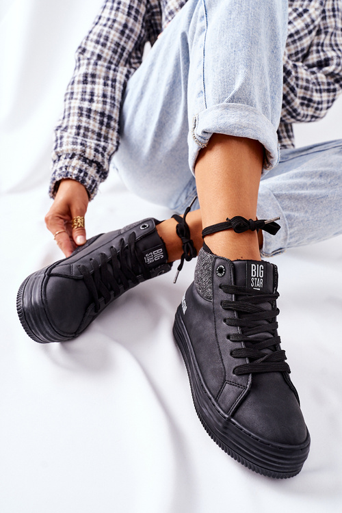 Високі утеплені кросівки Big Star II274147 Чорні