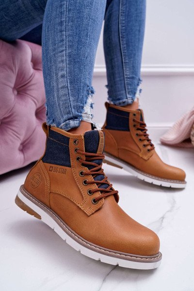 Жіночі черевики Trapper Big Star Leather Brown EE274004