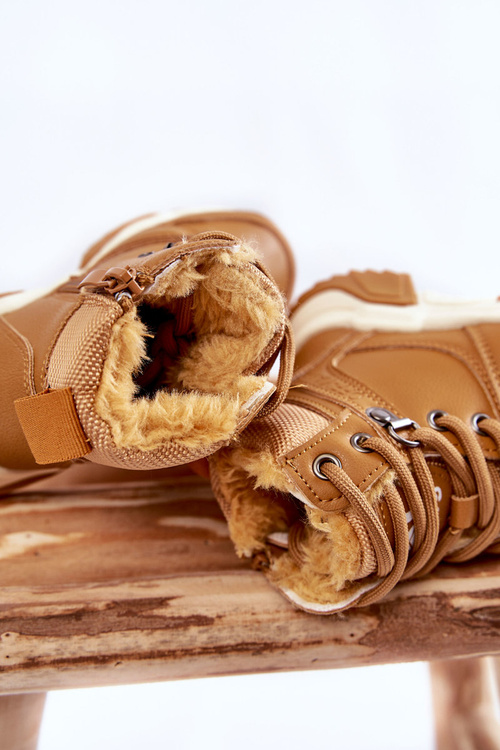 Дитячі черевики теплі Trappers на блискавці Camel Marvin