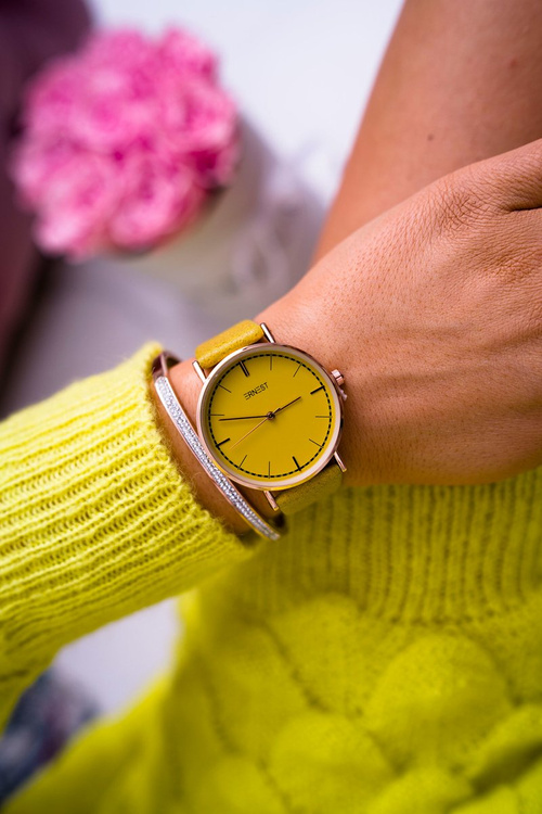 Жіночий годинник Ernest Yellow Belven