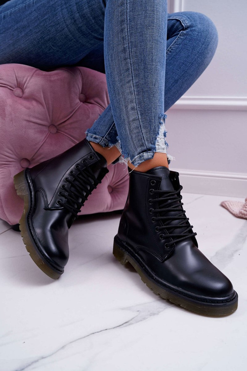 Жіночі черевики Trapper Glans Big Star Leather Black EE274001