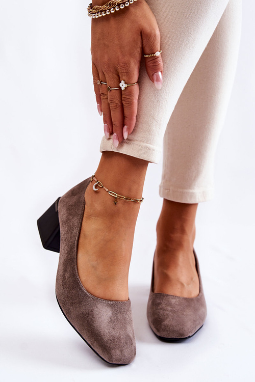 Замшеві туфлі La.Fi 230034G-SU сірі