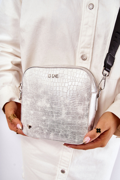 Шкіряна сумка з сердечком GOE ZNJ014 Silver