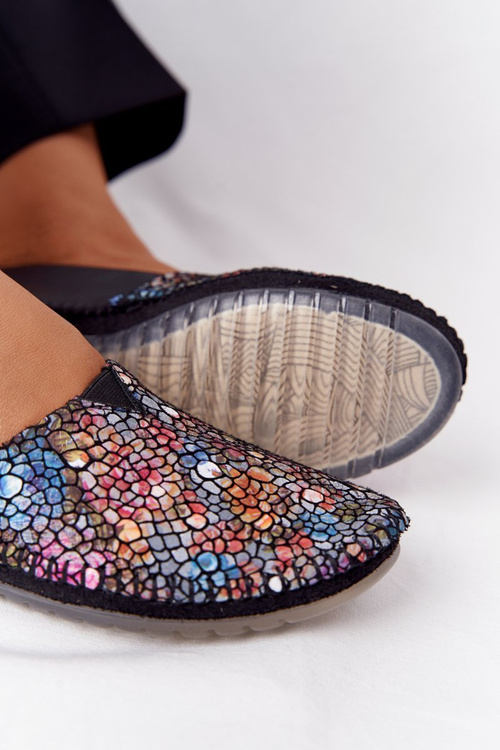 Жіночі шкіряні балетки Maciejka 01930-87 Чорні