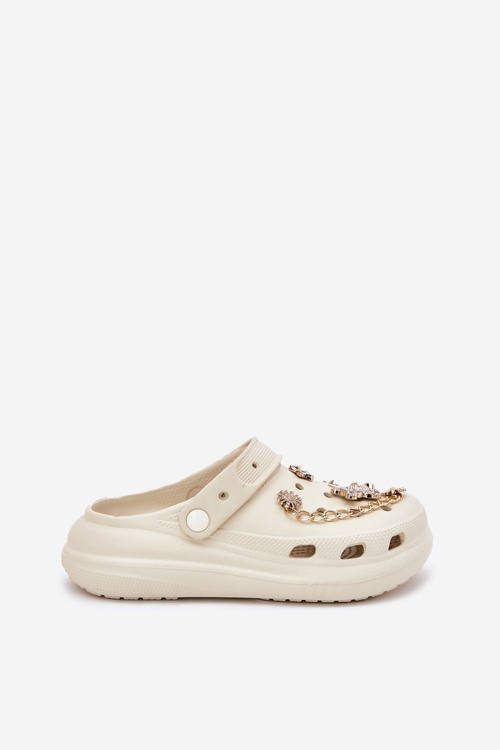 Жіночі Пінні Сандалі З Аксесуарами Бежеві Linaviela