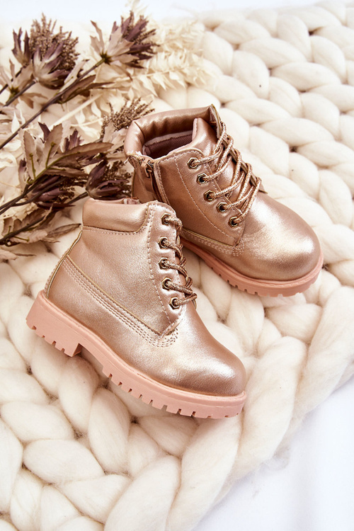 Дитячі черевики Trappers утеплені Pink Gold Dexter