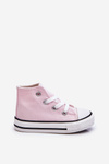 Дитячі високі кросівки Filemon світло-рожеві