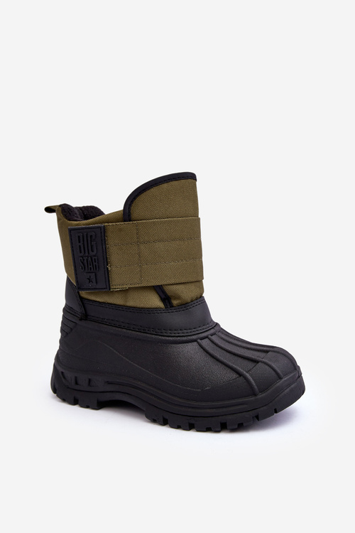 Дитячі черевики з флісовою підкладкою хакі MM374123