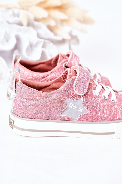 Дитячі кросівки на липучці BIG STAR HH374027 Рожеві