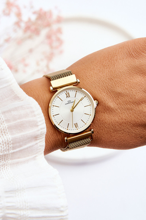 Аналоговий годинник Giorgio&Dario Mesh Bracelet Gold-White