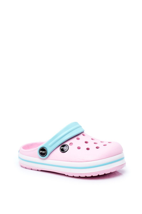 Дитяче взуття для дівчинки і для хлопчика гірки Crocs рожеві