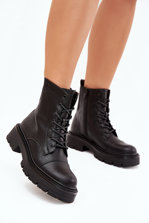 Утеплені жіночі робочі черевики Big Star OO274140 чорні