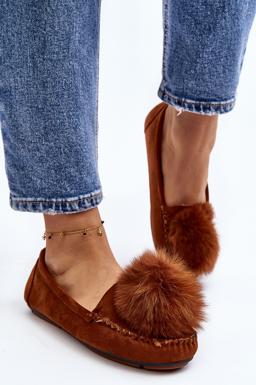 Жіночі мокасини з хутряною підкладкою Camel Novas