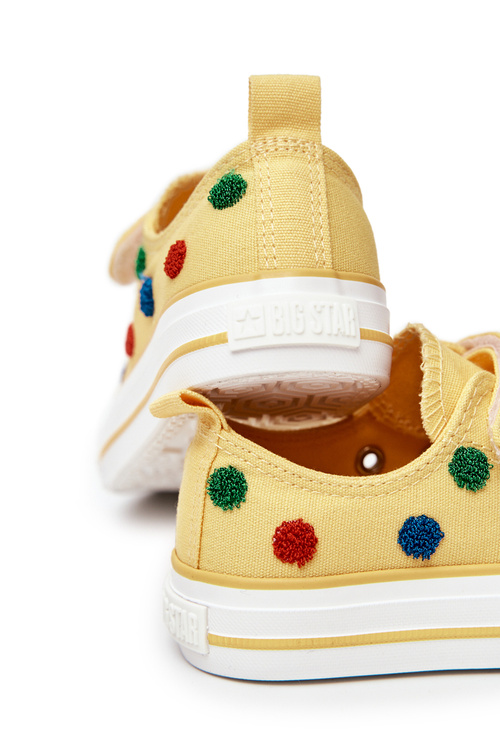 Дитячі кросівки на липучці BIG STAR JJ374056 Жовті