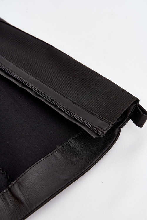 Жіночі Чоботи До Коліна На Підборах Еко Шкіра Чорні Thalina