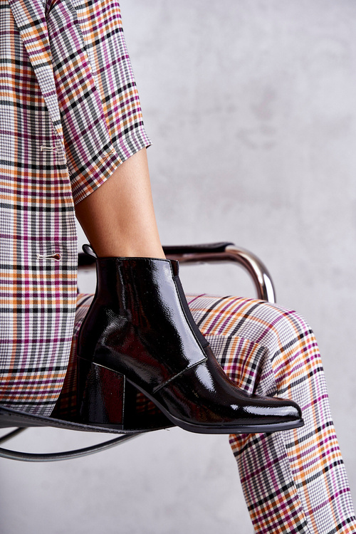 Класичні лаковані чоботи La.Fi 260035B-LA Чорні