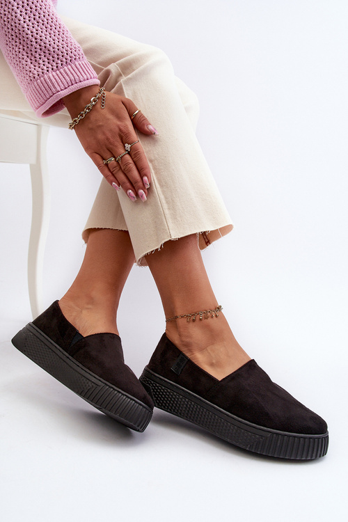 Жіночі кросівки на платформі NN276010 Memory Foam System Black