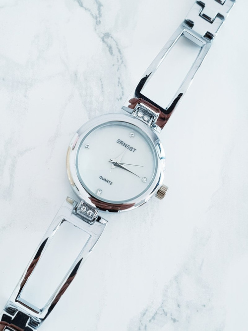 Жіночий годинник зі срібним браслетом Ernest Claus