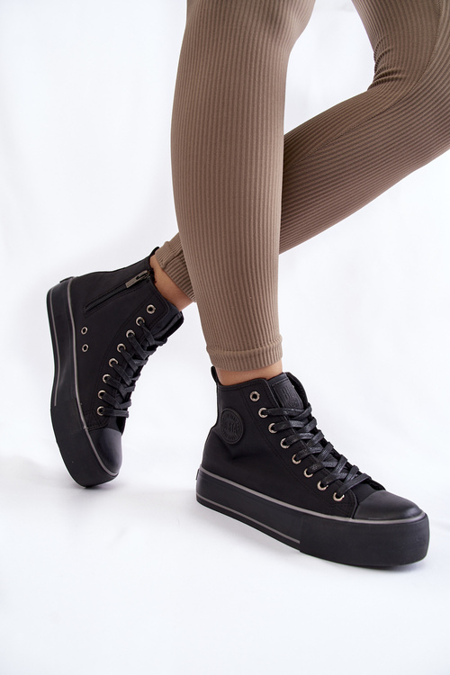 Жіночі високі утеплені кросівки Big Star KK274173 Чорні