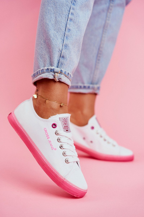 Жіночі кросівки Cross Jeans White Pink FF2R4075C