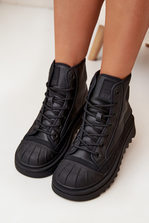 Високі Жіночі Кросівки Утеплені Big Star OO274A355 Чорні