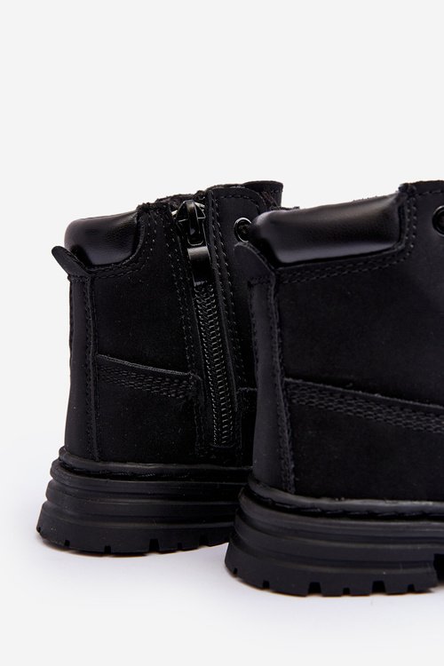 Чорні чоботи Trapper на блискавці Bansi