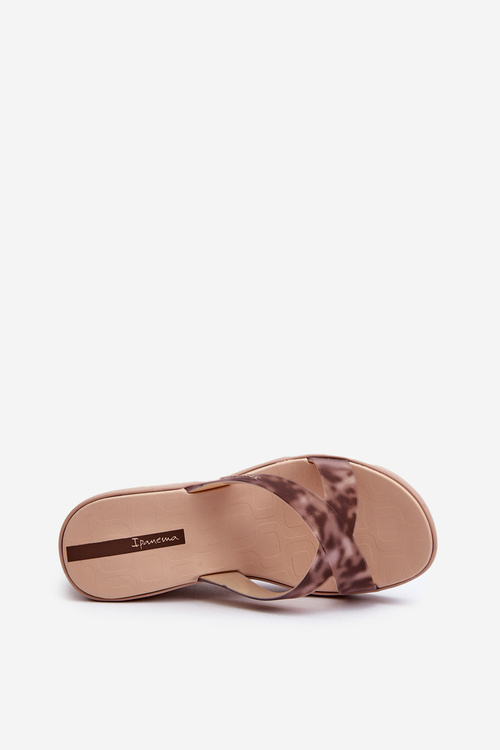 Жіночі босоніжки на танкетці 83520 Ipanema High Fashion Slide Fem Beige