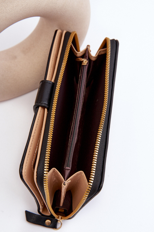 Великий чорний жіночий гаманець Sopheia