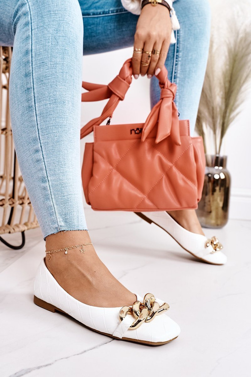 Маленький стьобаний гаманець на ланцюжку NOBO NBAG-K1330 Персиковий