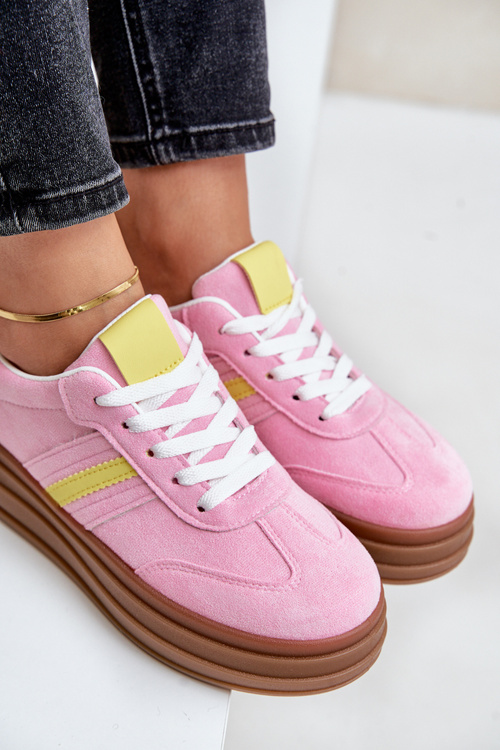 Жіночі кросівки на платформі Pink Dravinnia