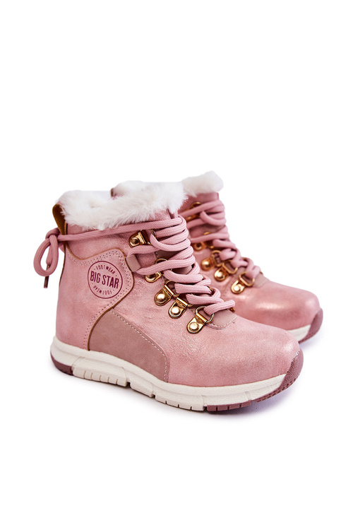 Чоботи дитячі утеплені на блискавці Big Star KK374177 Pink