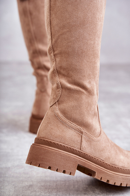 Жіночі теплі чоботи Helma бежеві