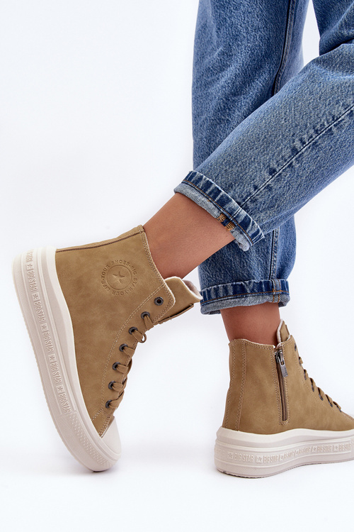 Жіночі утеплені кросівки на блискавці Camel Big Star MM274026