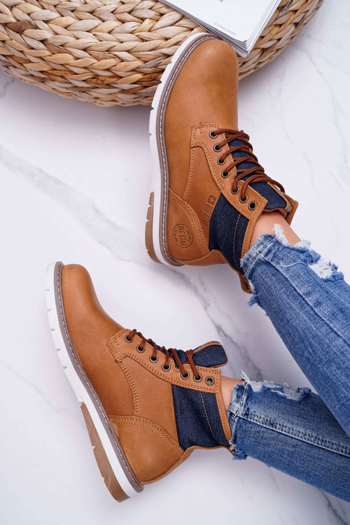 Жіночі черевики Trapper Big Star Leather Brown EE274004